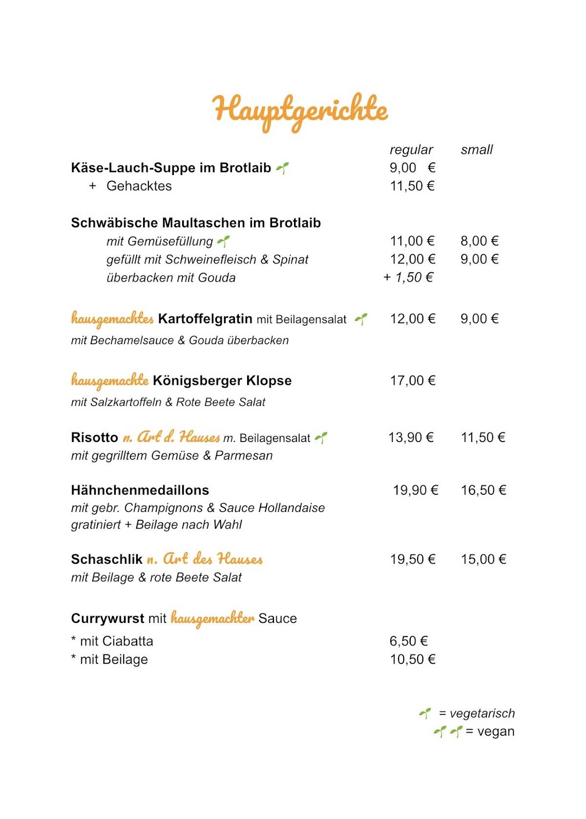 Miro - Remscheid меню