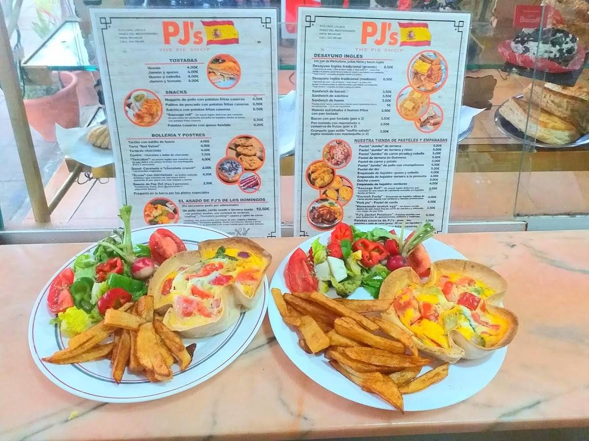 PJ's The Pie Shop меню