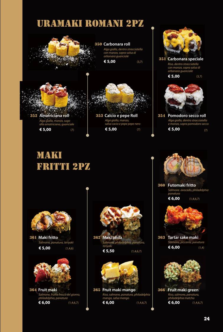 Moona Sushi меню