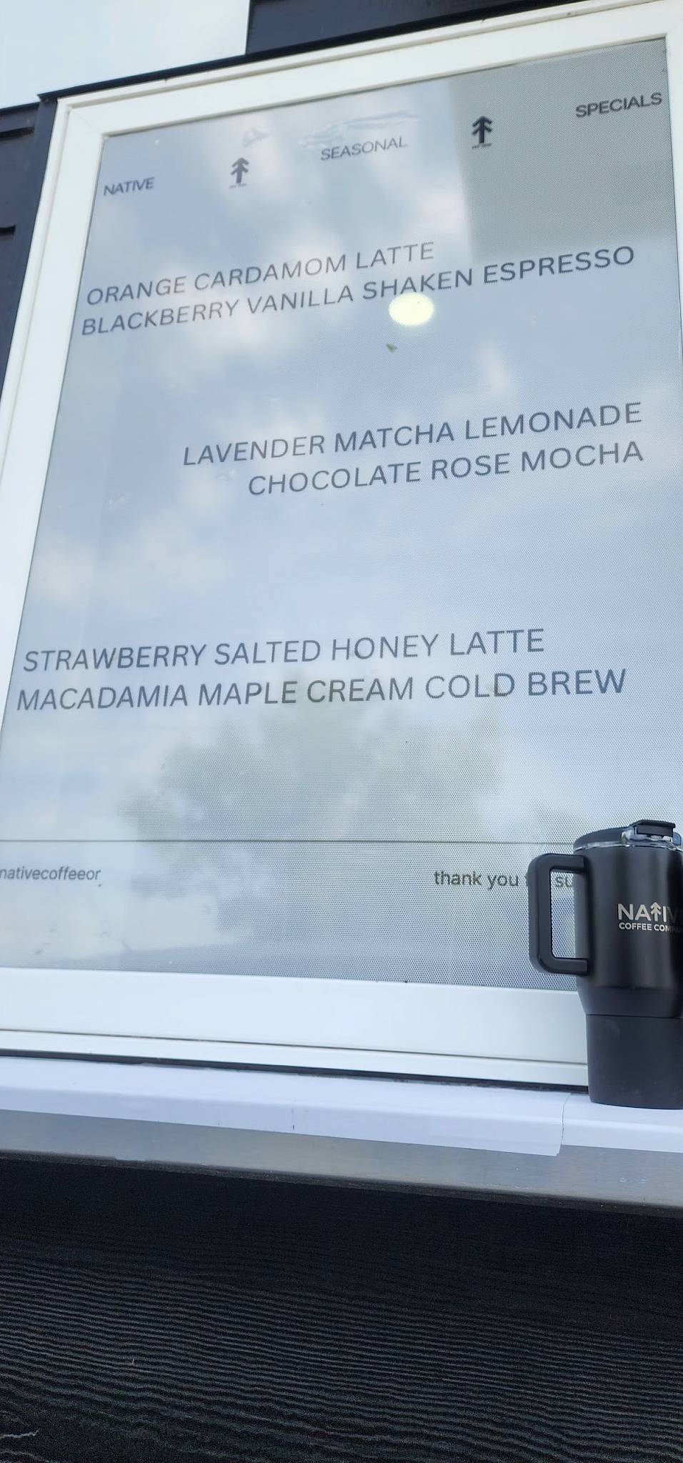 Native Coffee Company меню