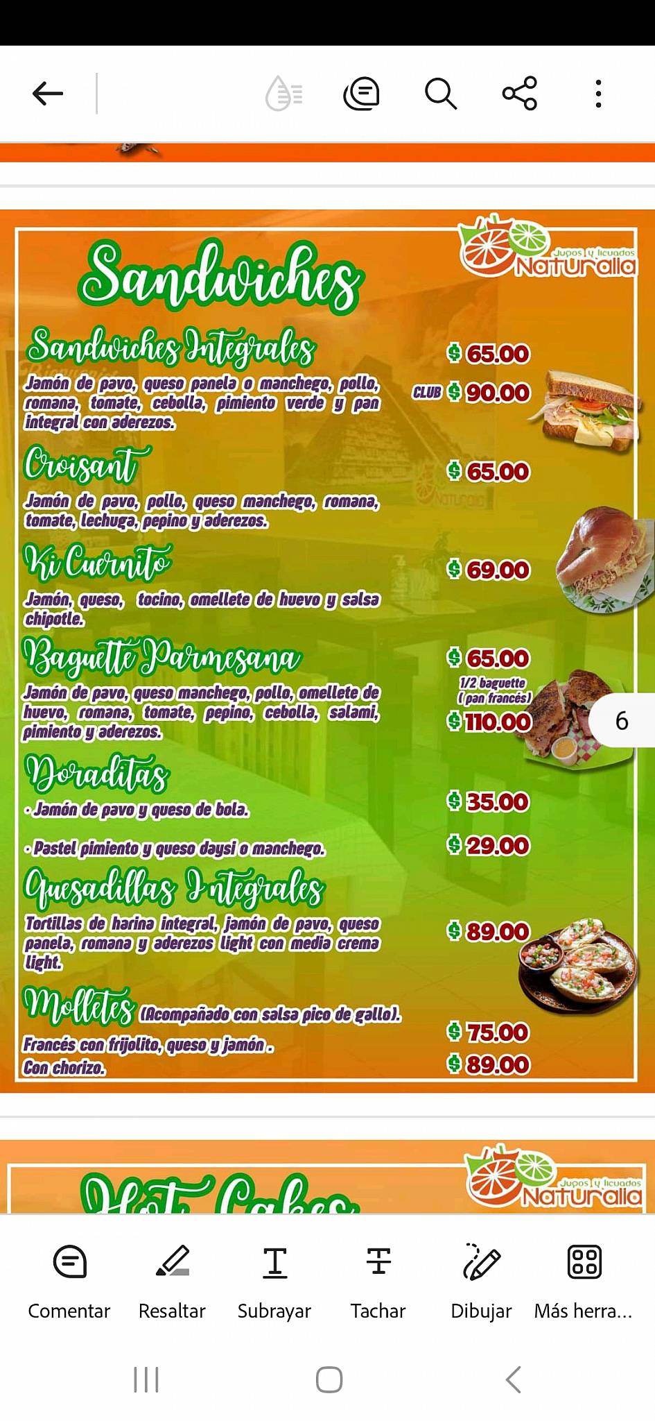 NaturaliaMid Naturalia меню