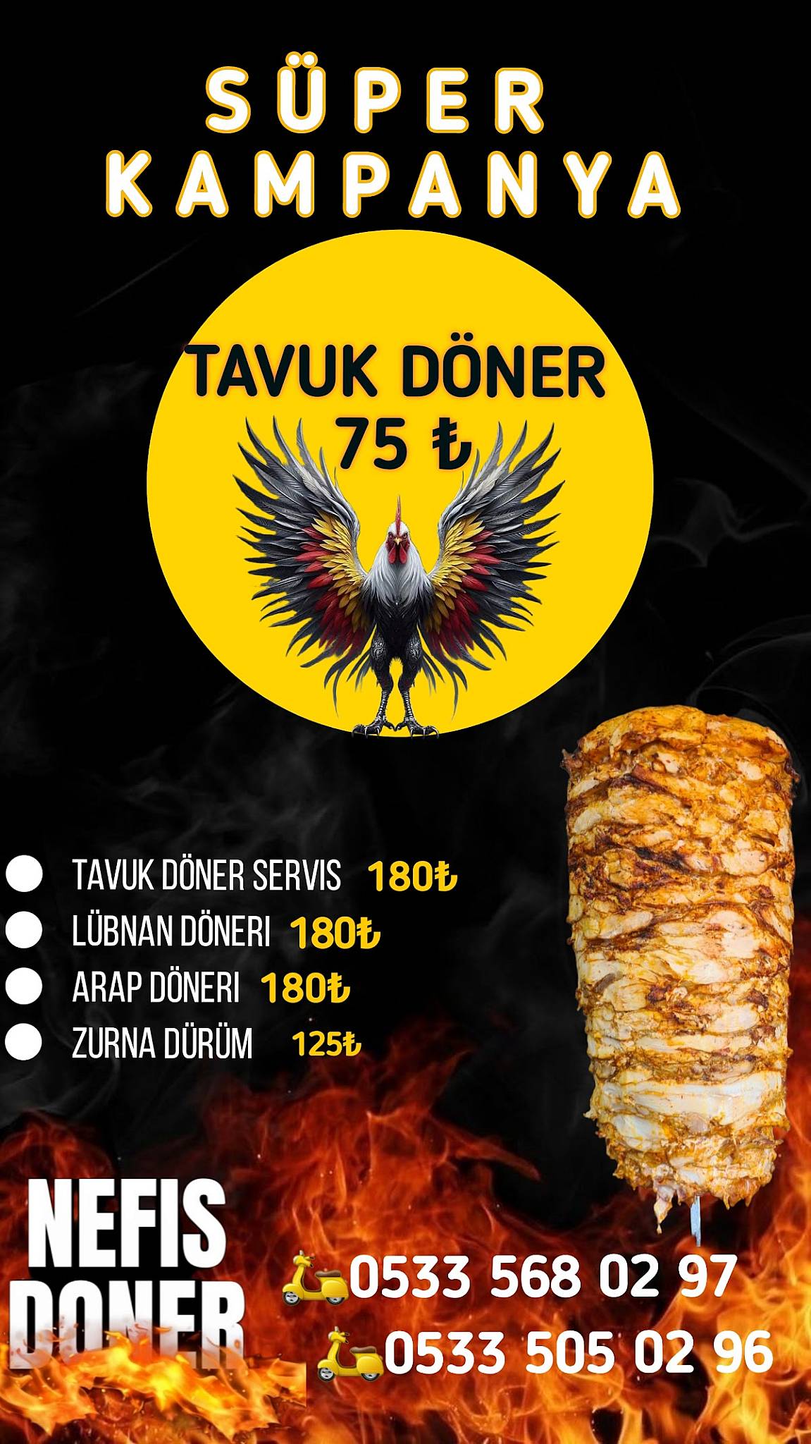 Nefis Döner Reyhanlı меню