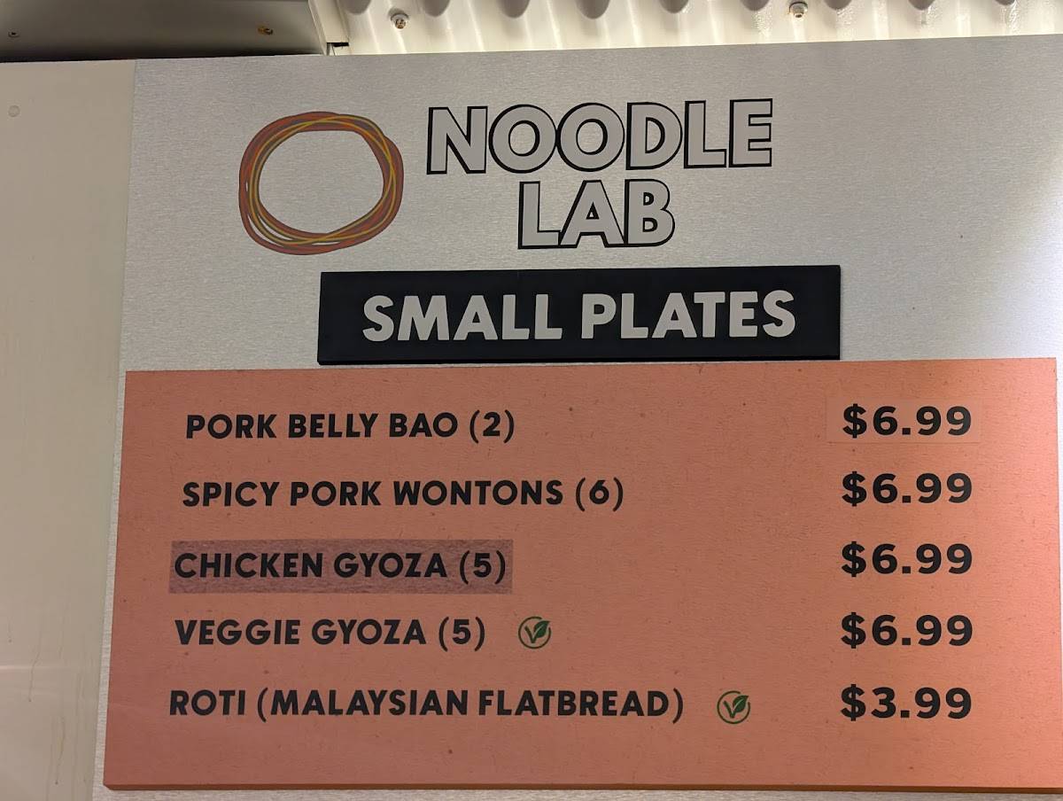 Noodle Lab Boston меню