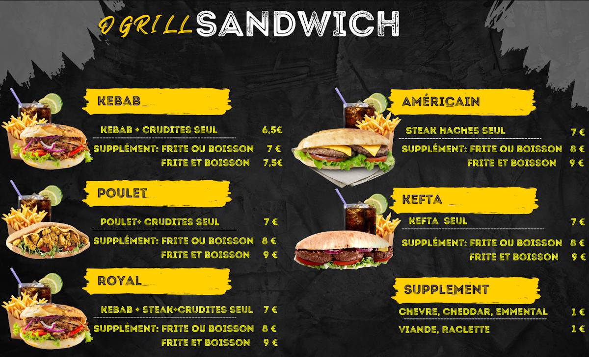 O GRILL меню