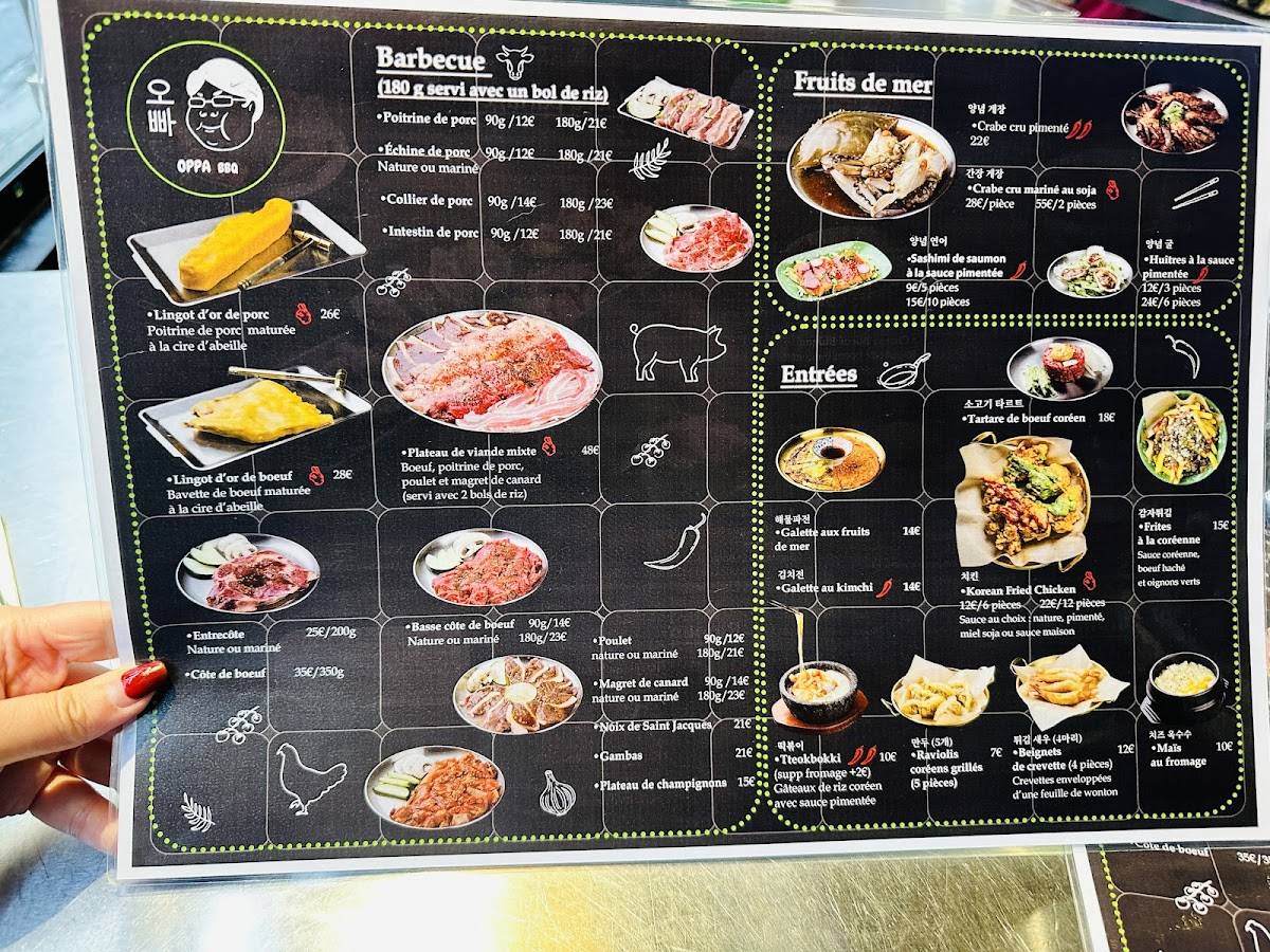Oppa BBQ - Restaurant Coréen à Châtelet меню