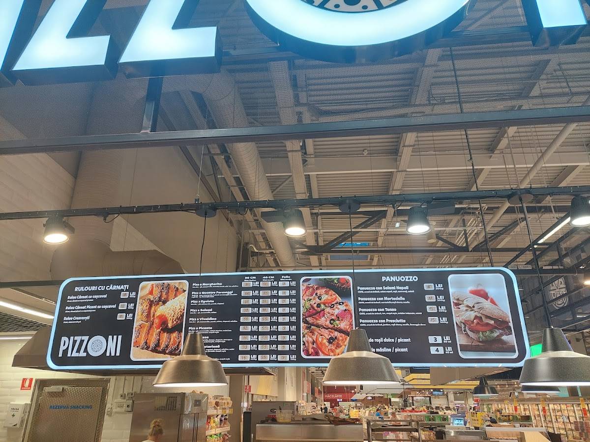 PIZZONI меню