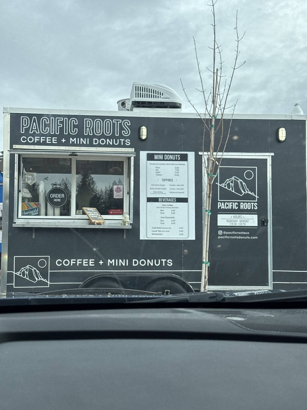 Pacific Roots Coffee + Mini Donuts меню