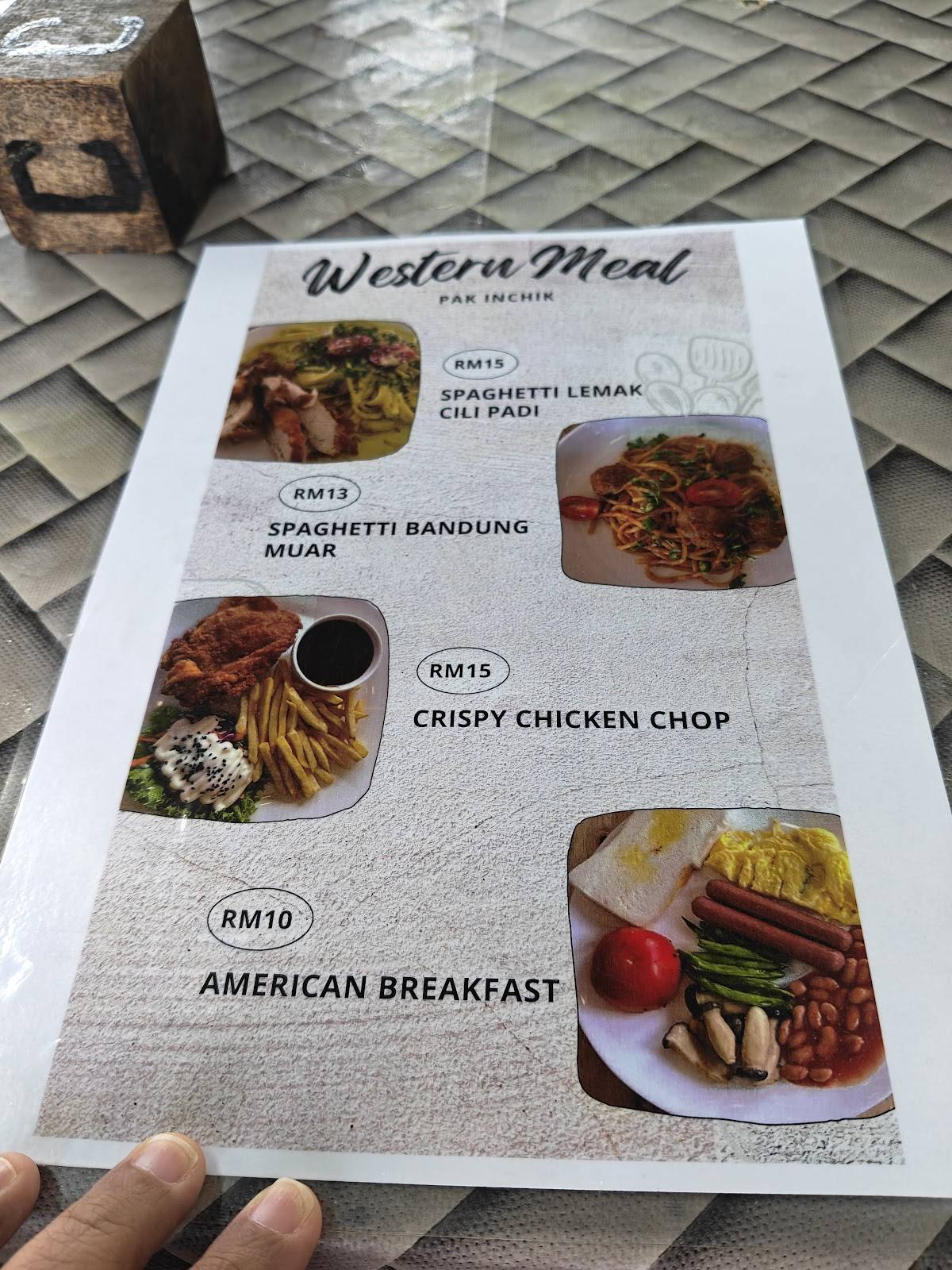 Pak Inchik Cafe Muar меню