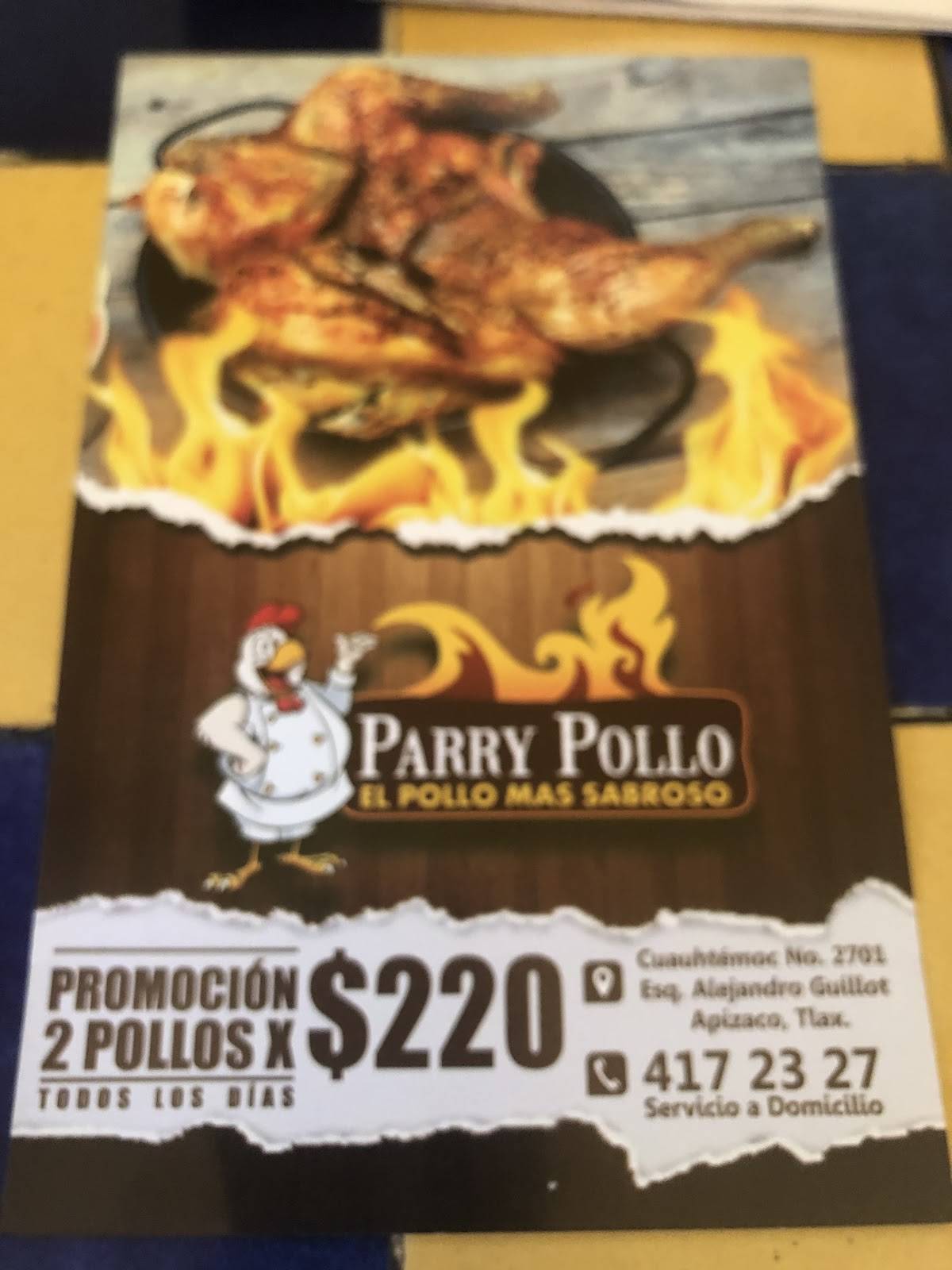 Parry Pollo меню