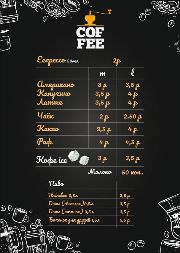 Pear Coffee меню