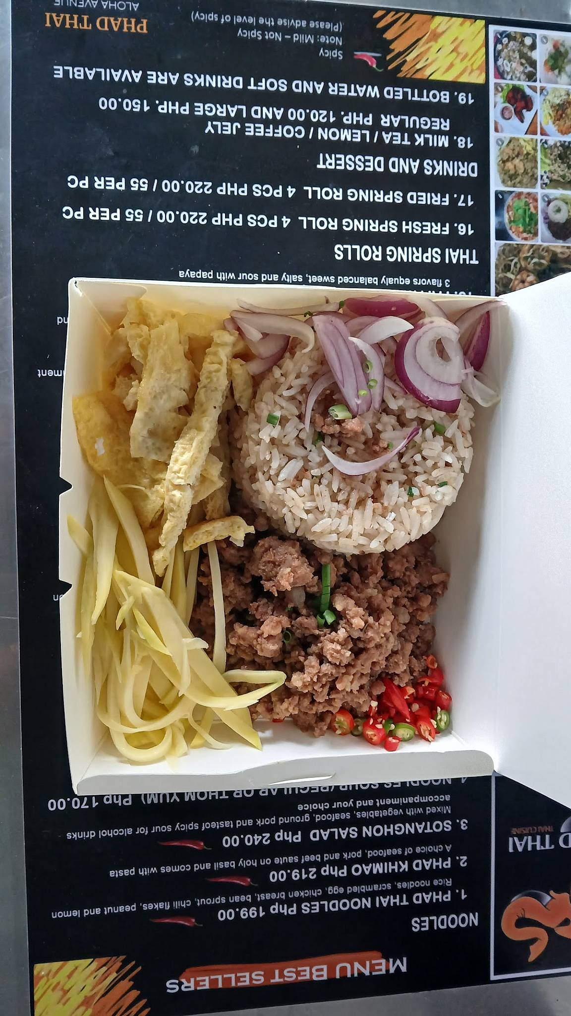 Phad Thai Sta. Rosa меню