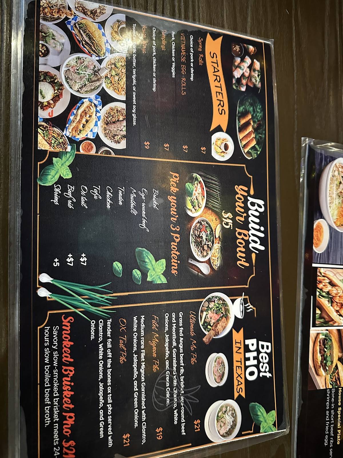 Pho Nam меню