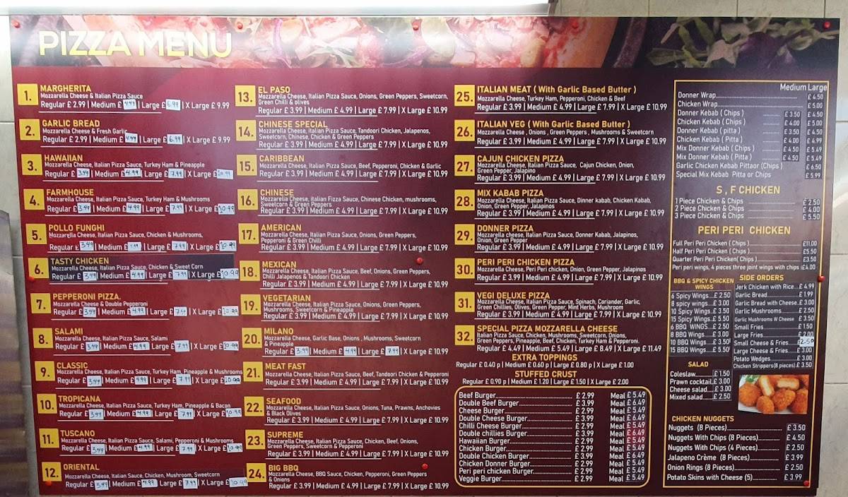 Pizza Line & Grill меню