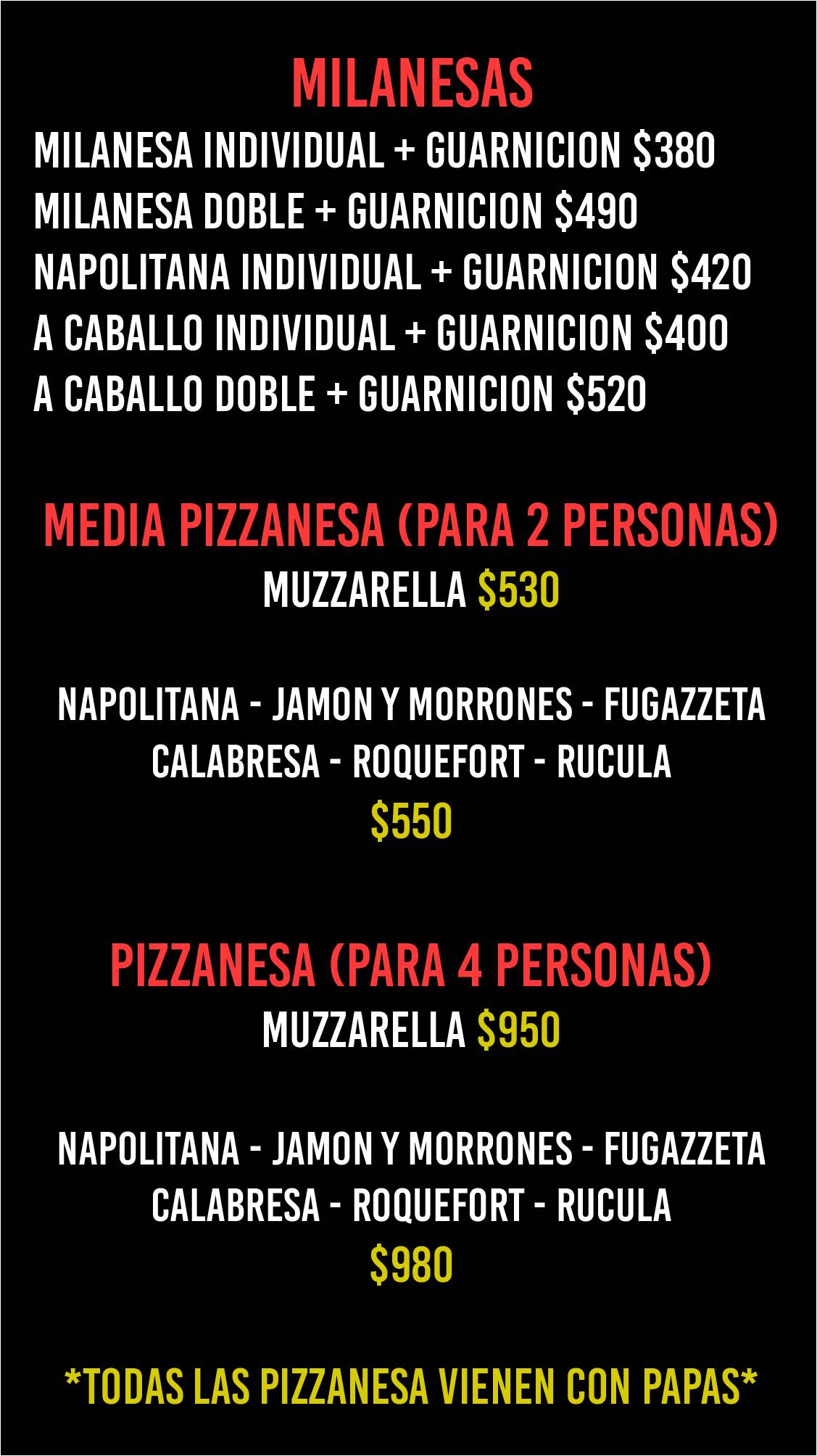 Pizza Rey меню