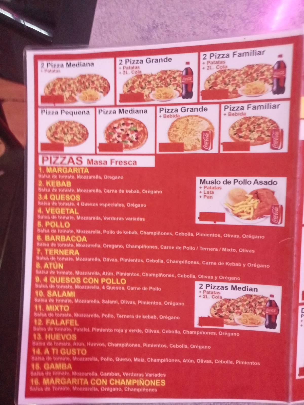 Pizza Rica Kabab меню