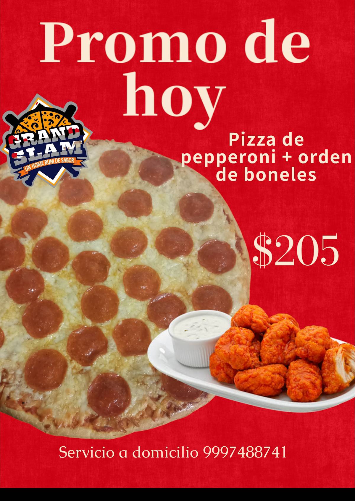 Pizzería Grand Slam меню