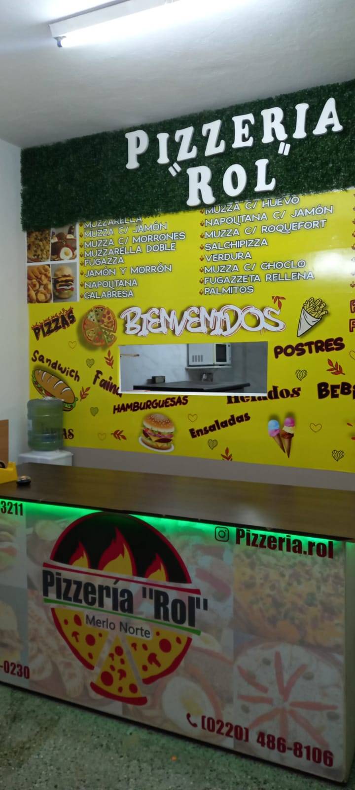 Pizzería "Rol" меню