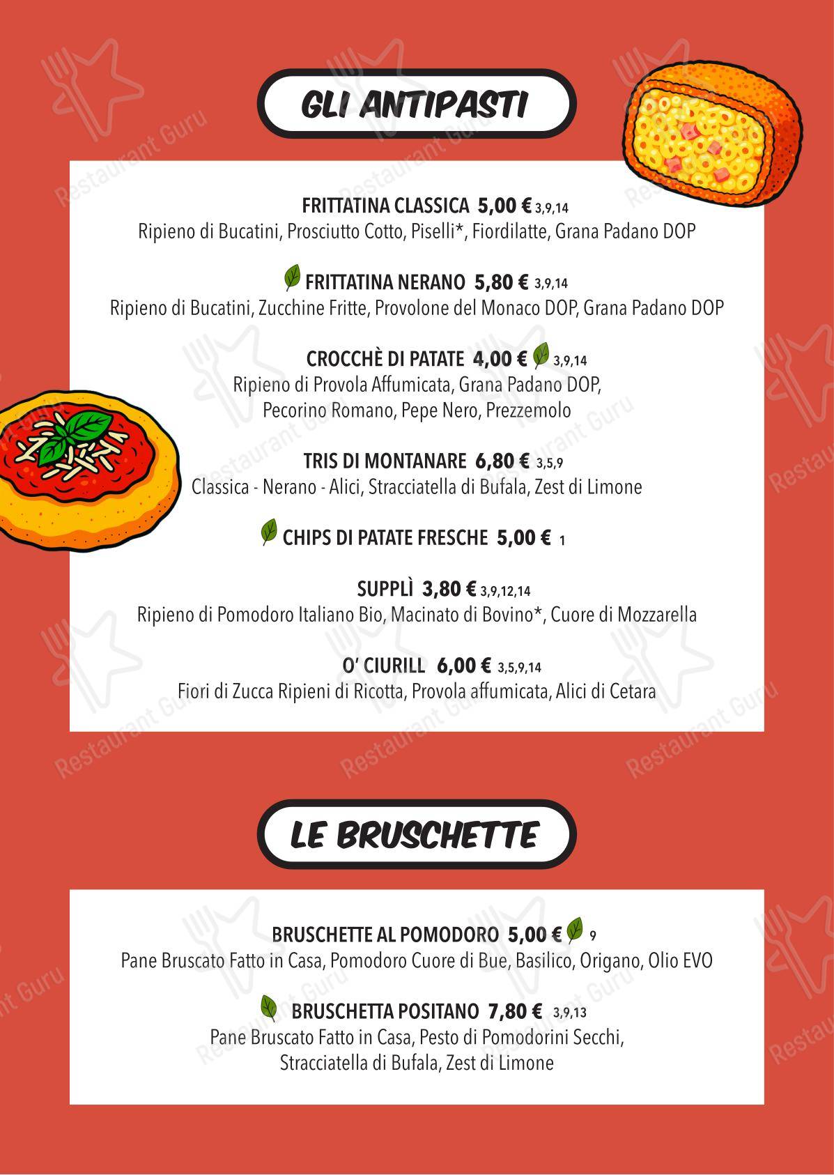 Меню ресторана Pizzeria Santa Rita - Меню напитков