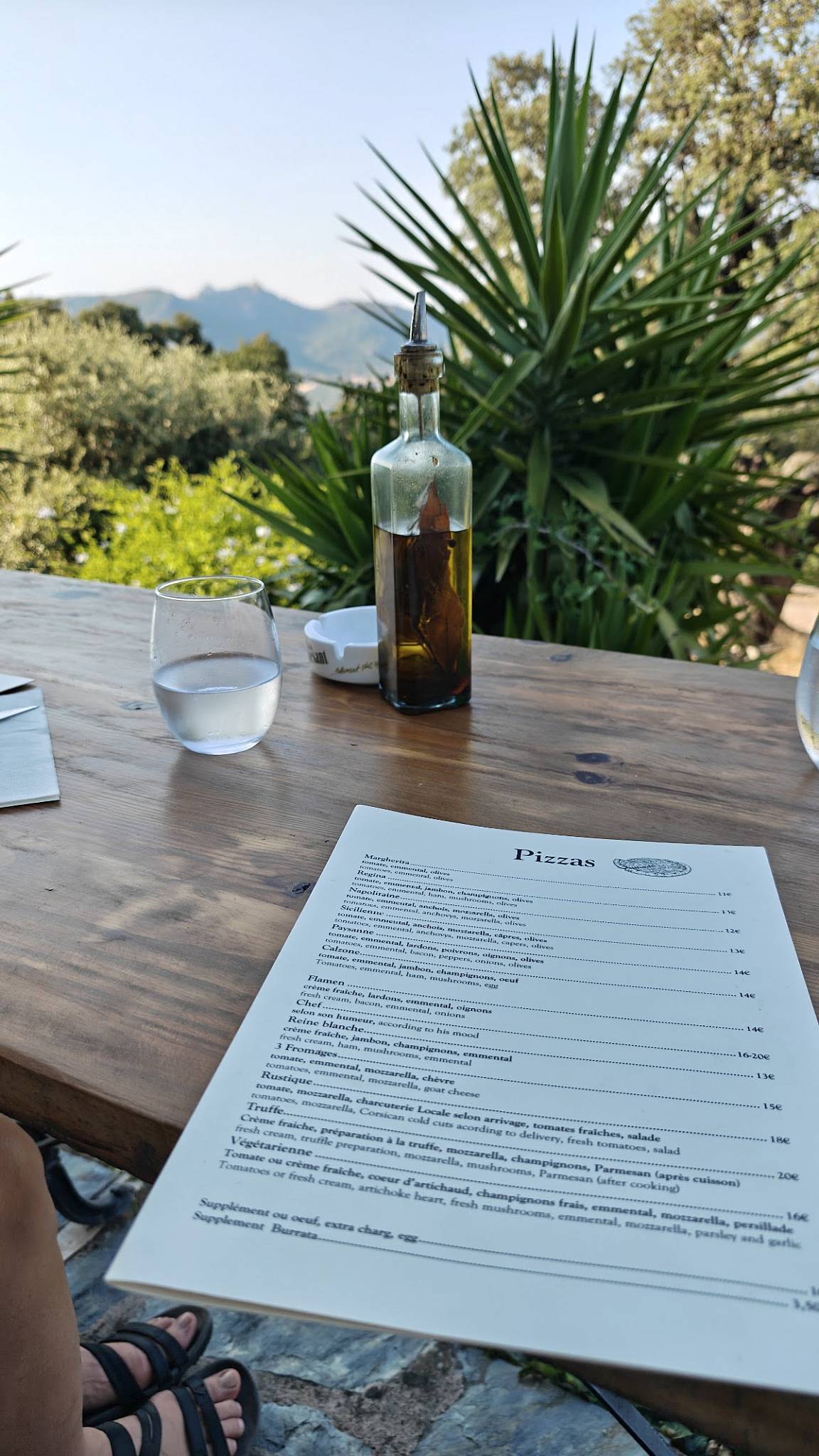 Pizzéria chez René меню