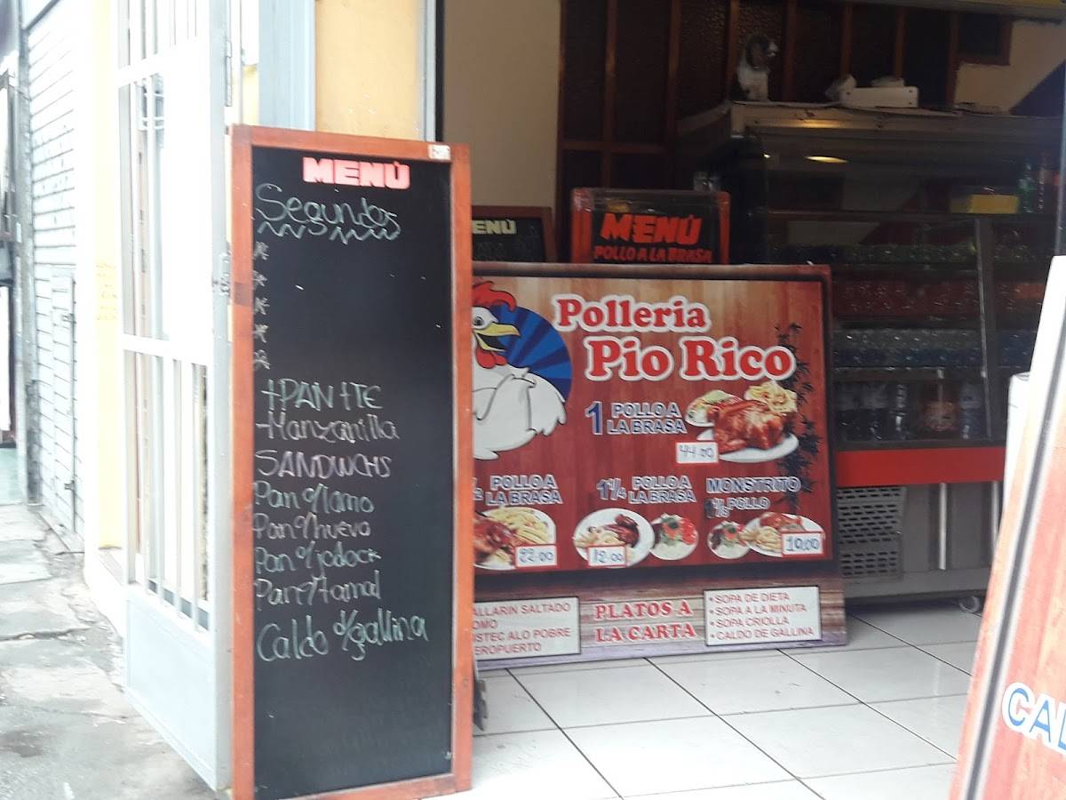 Polleria Pío Rico меню