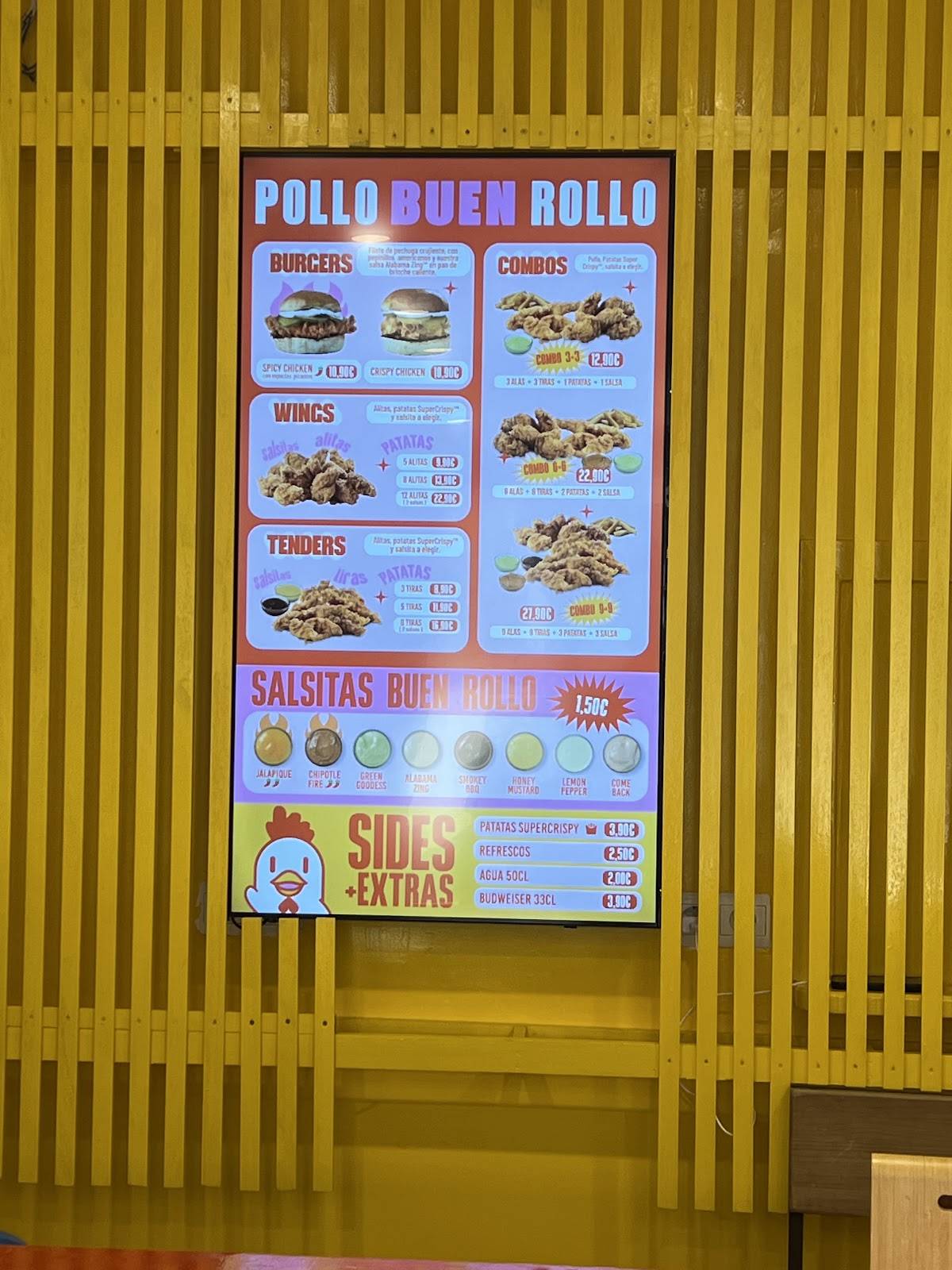 Pollo Buen Rollo меню
