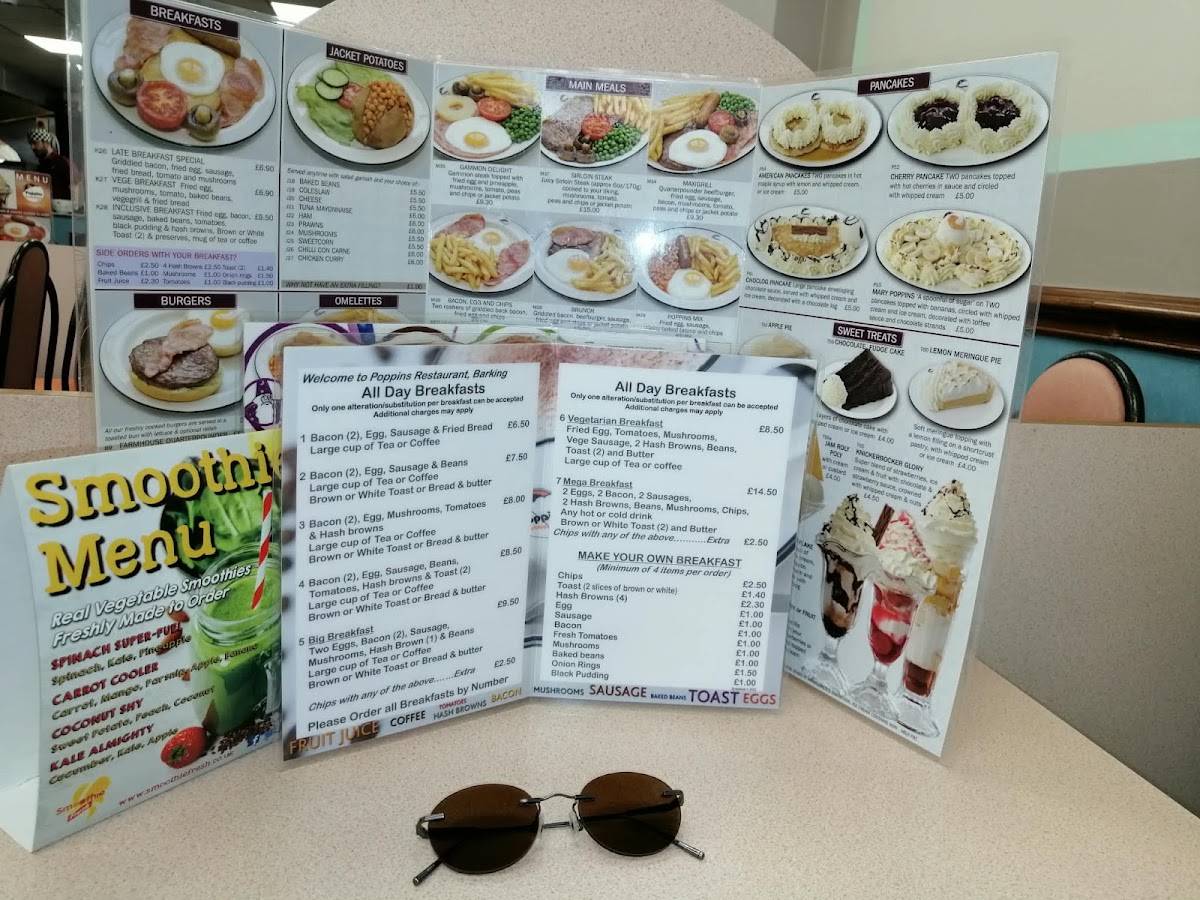 Poppins Restaurant Barking меню