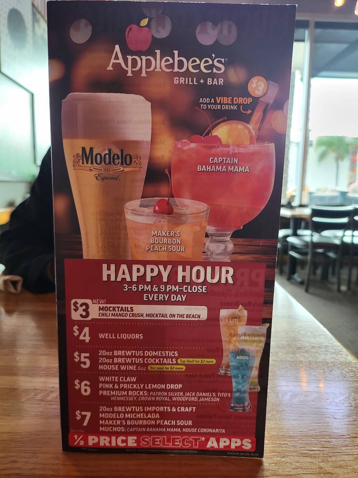 Applebee's Grill + Bar меню
