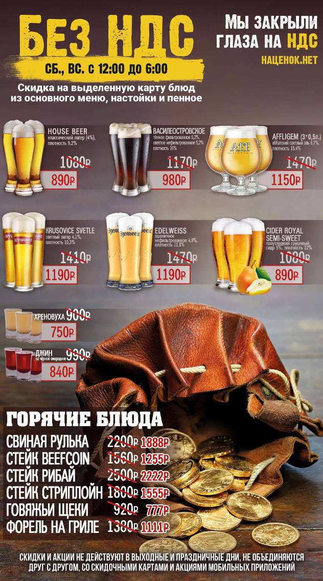 Beer House меню