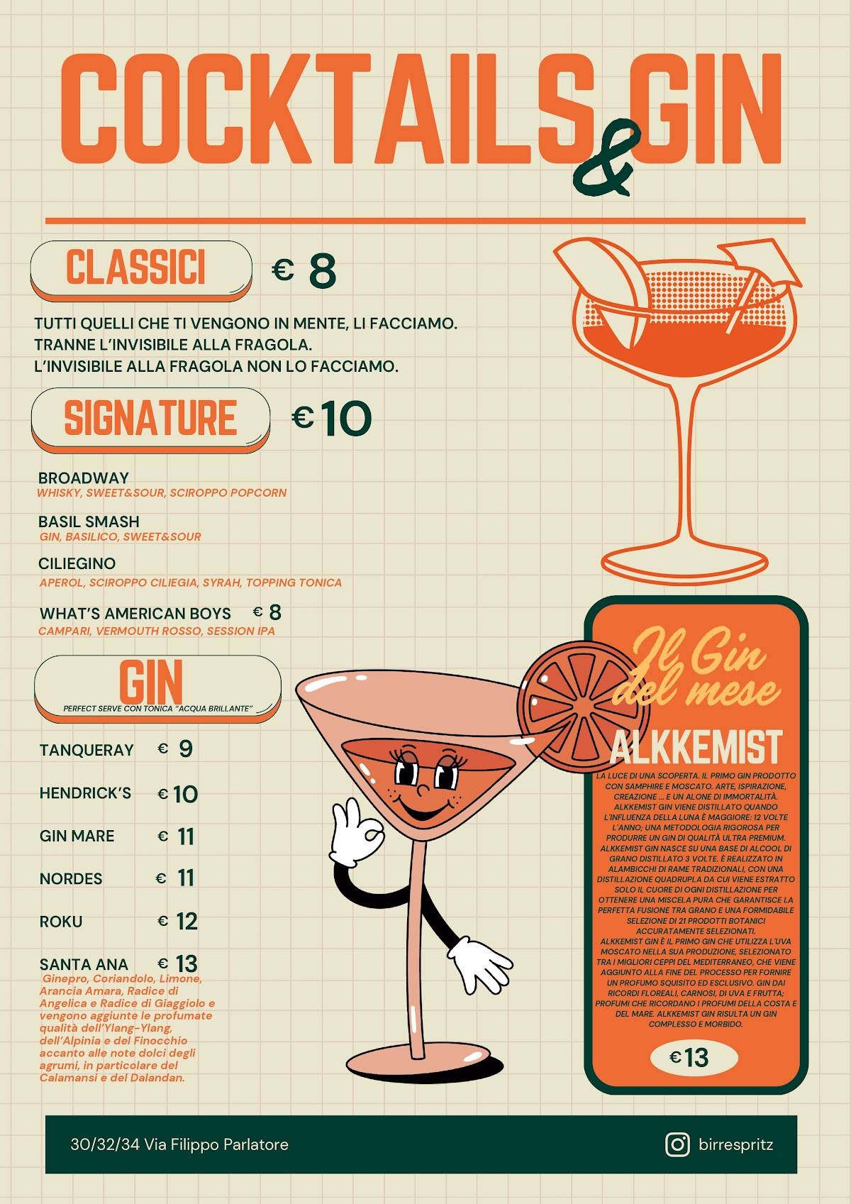 BirrEspritz - Aperitivo Apericena Roma Centocelle меню