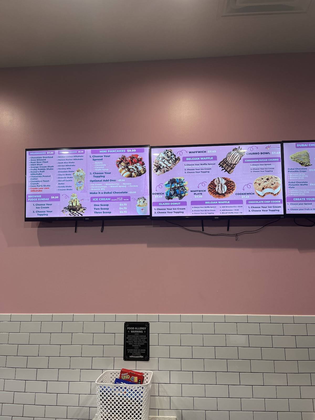 Dessert Lab меню