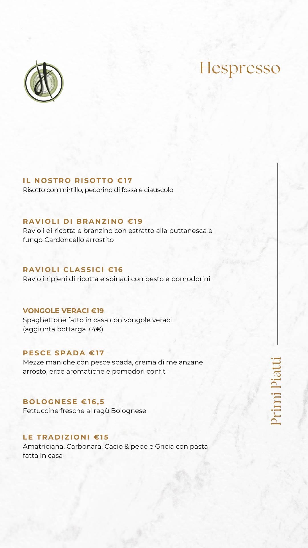 HEspresso - The House of Meat меню