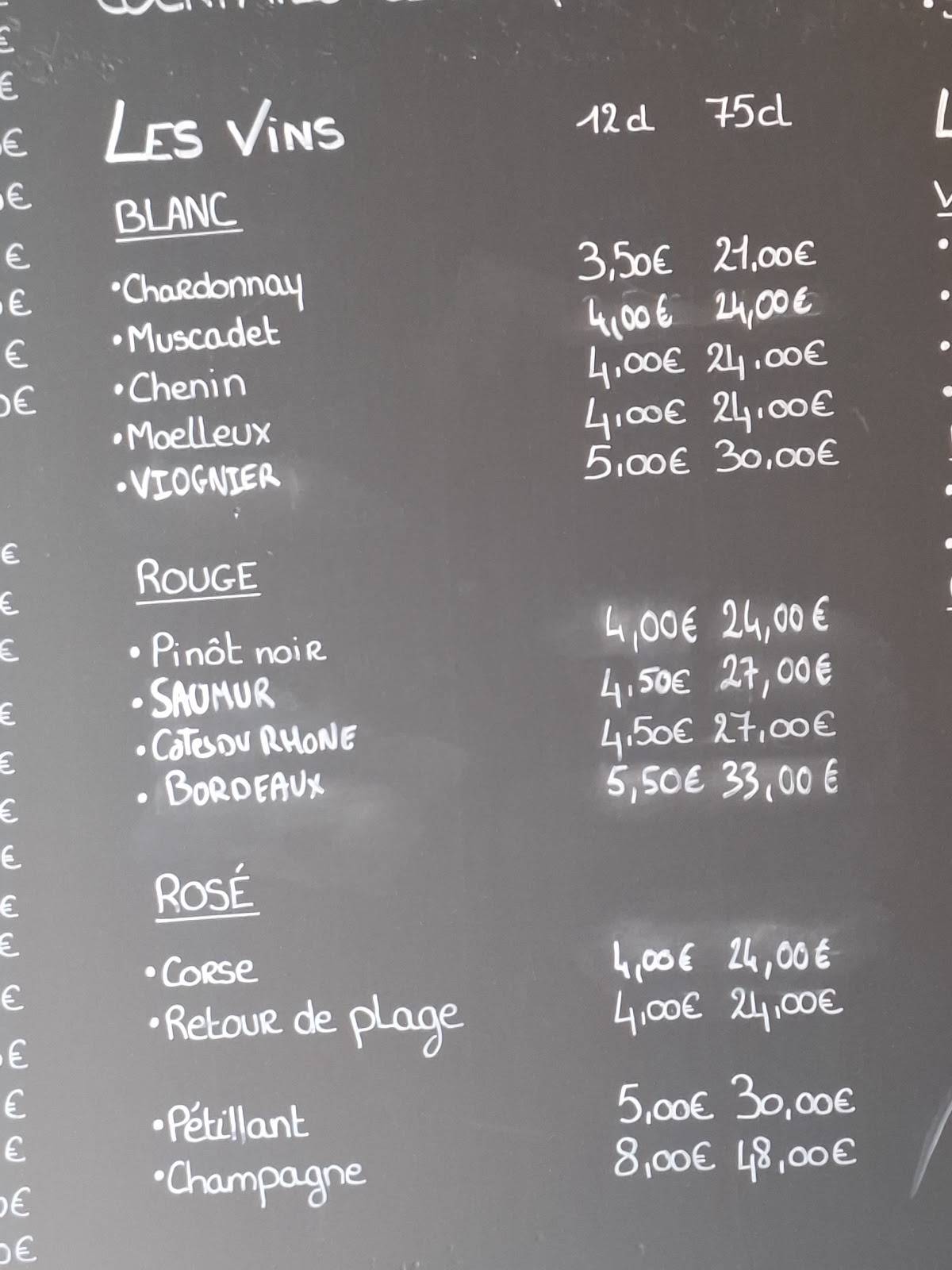 Le Fief меню