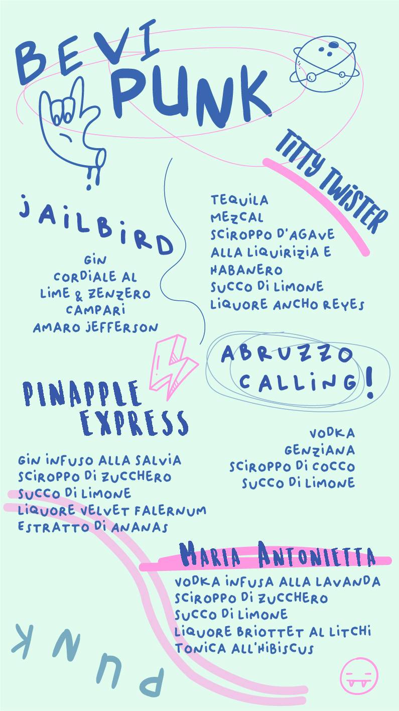 Punk Roma меню