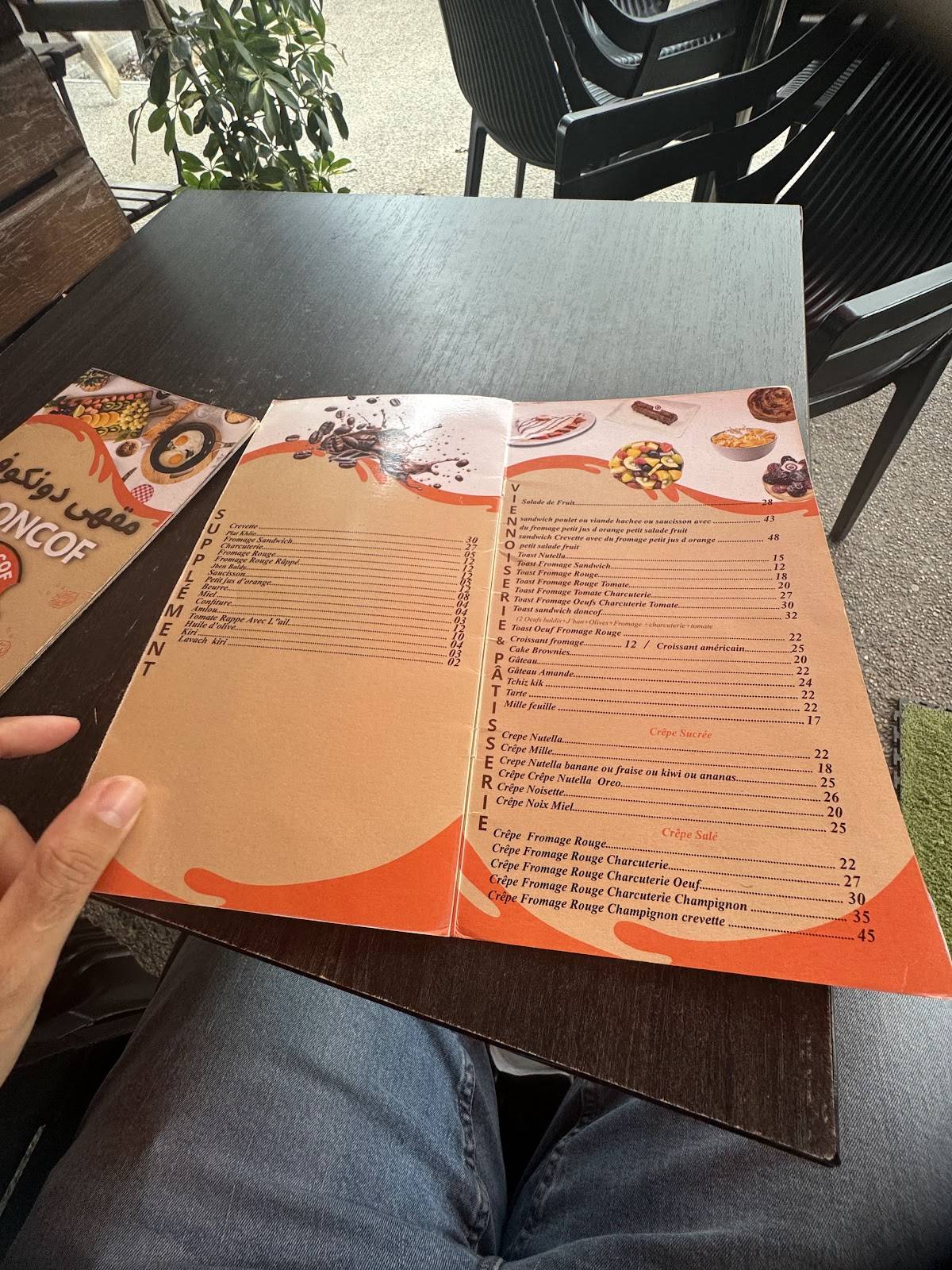 Doncof Café меню