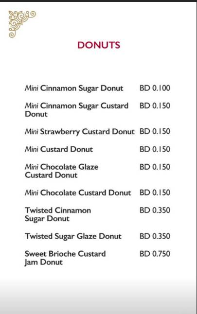 Red Croissant Bakery меню
