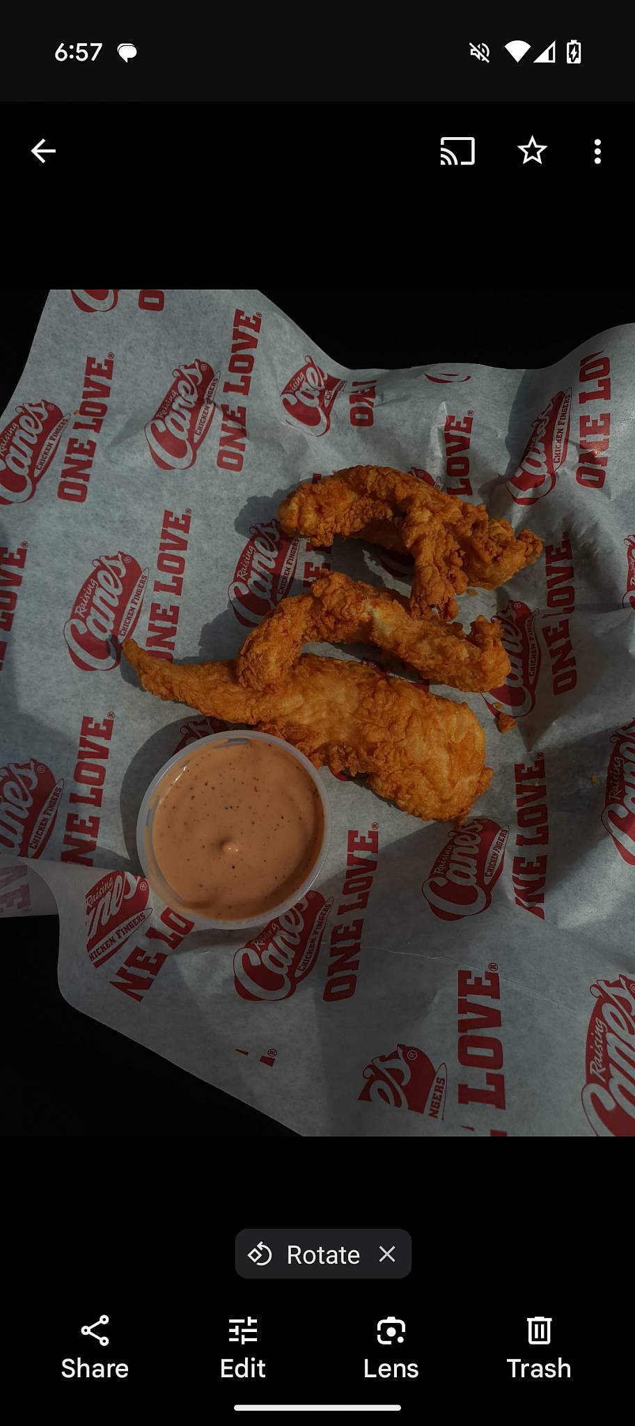 Raising Cane's Chicken Fingers меню