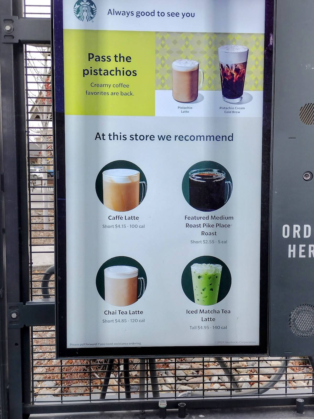 Starbucks Coffee Company меню
