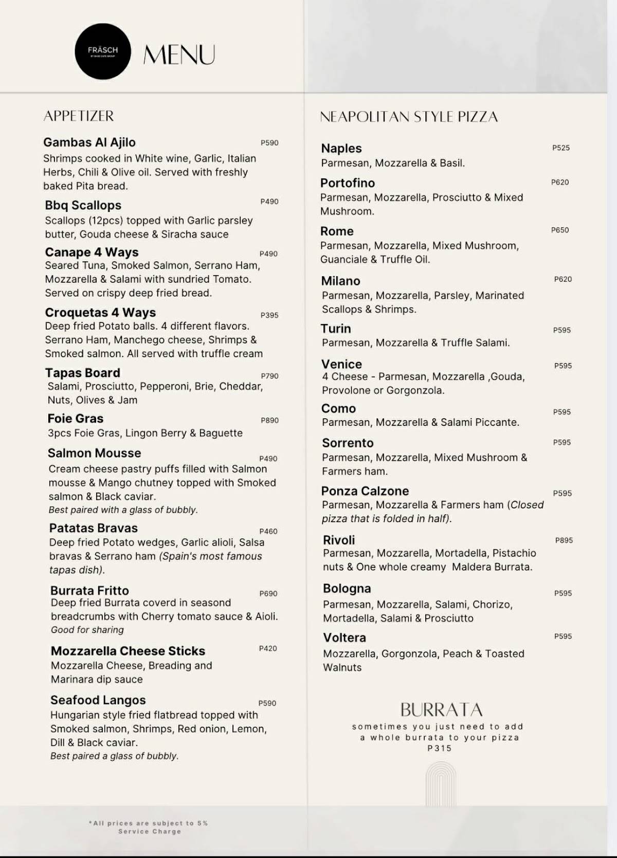Base Cafe Steakhouse + Bar меню