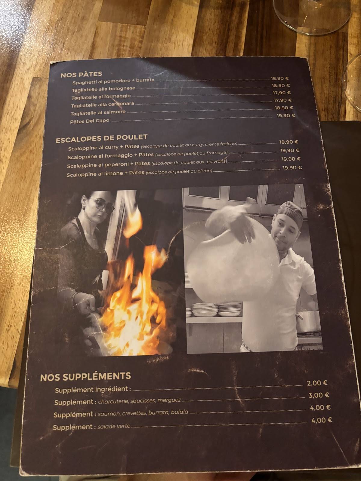 Restaurant Bella Roma меню