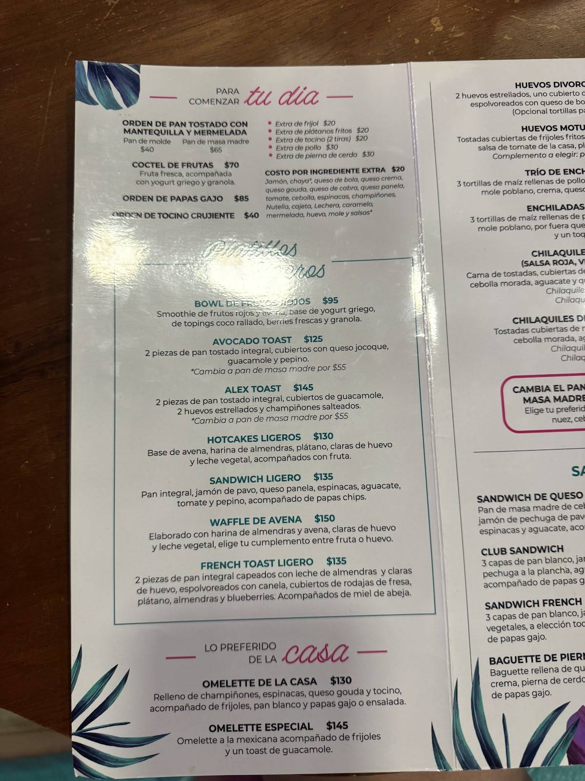 Café France Mid меню