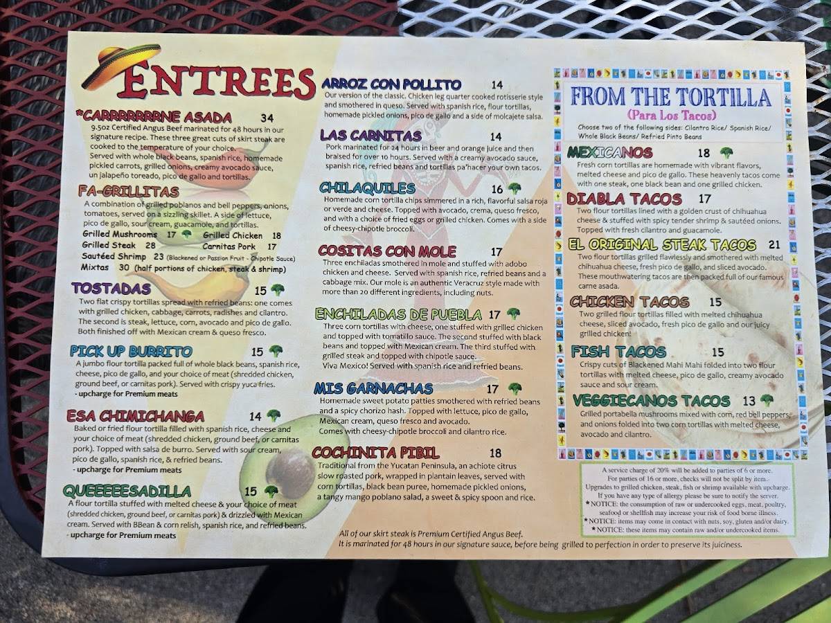 Dos Taquitos меню