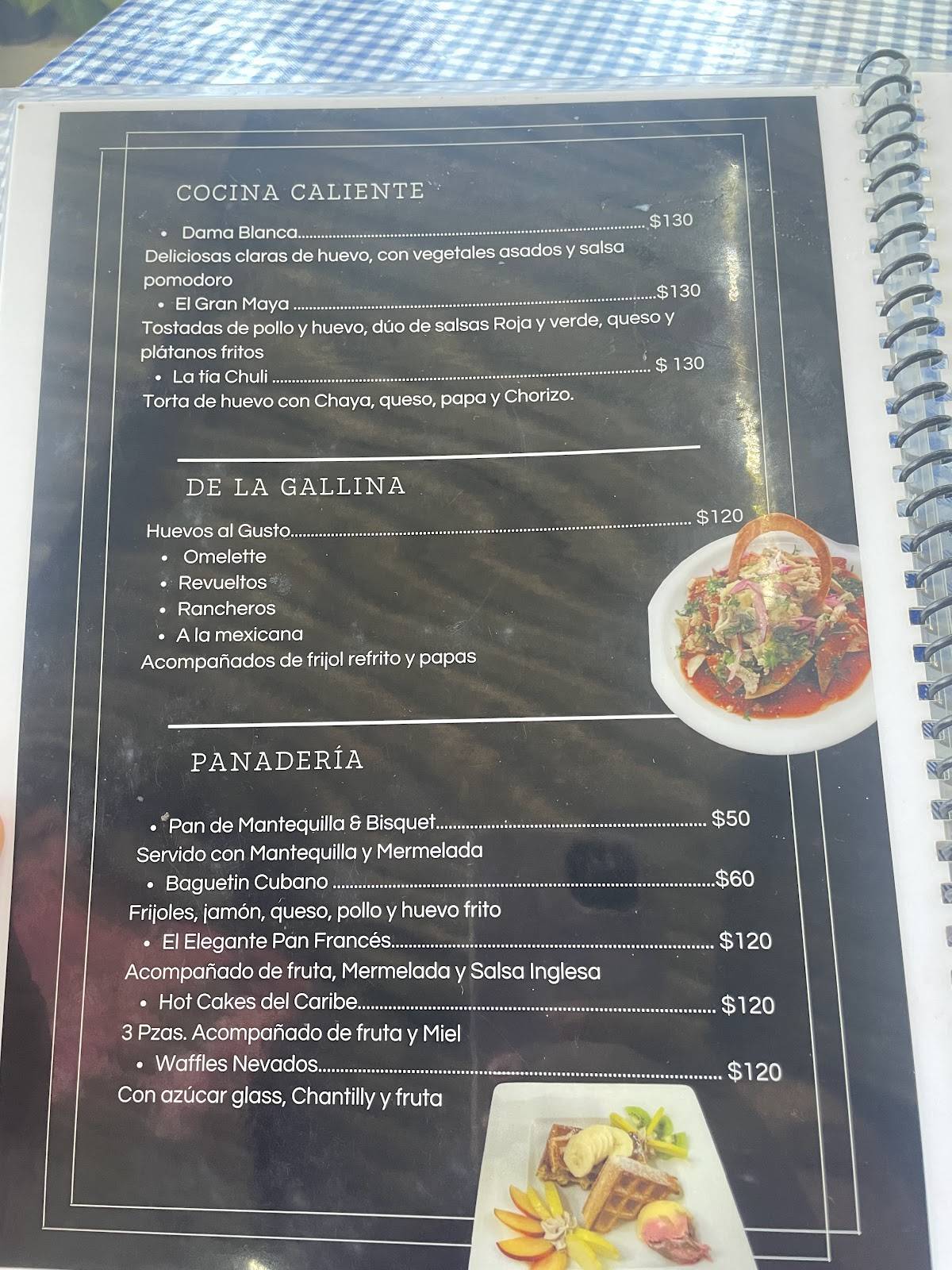 El Chef Mérida меню