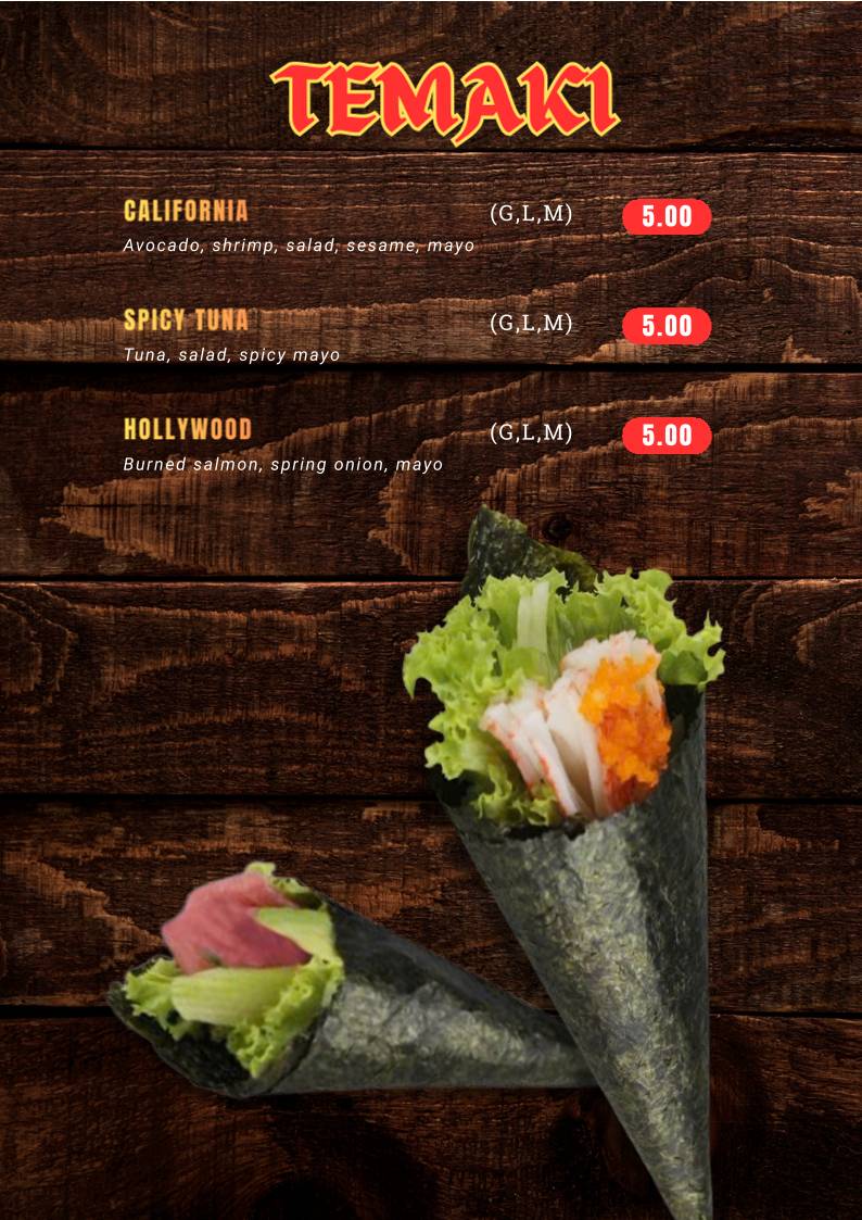Kado Sushi меню