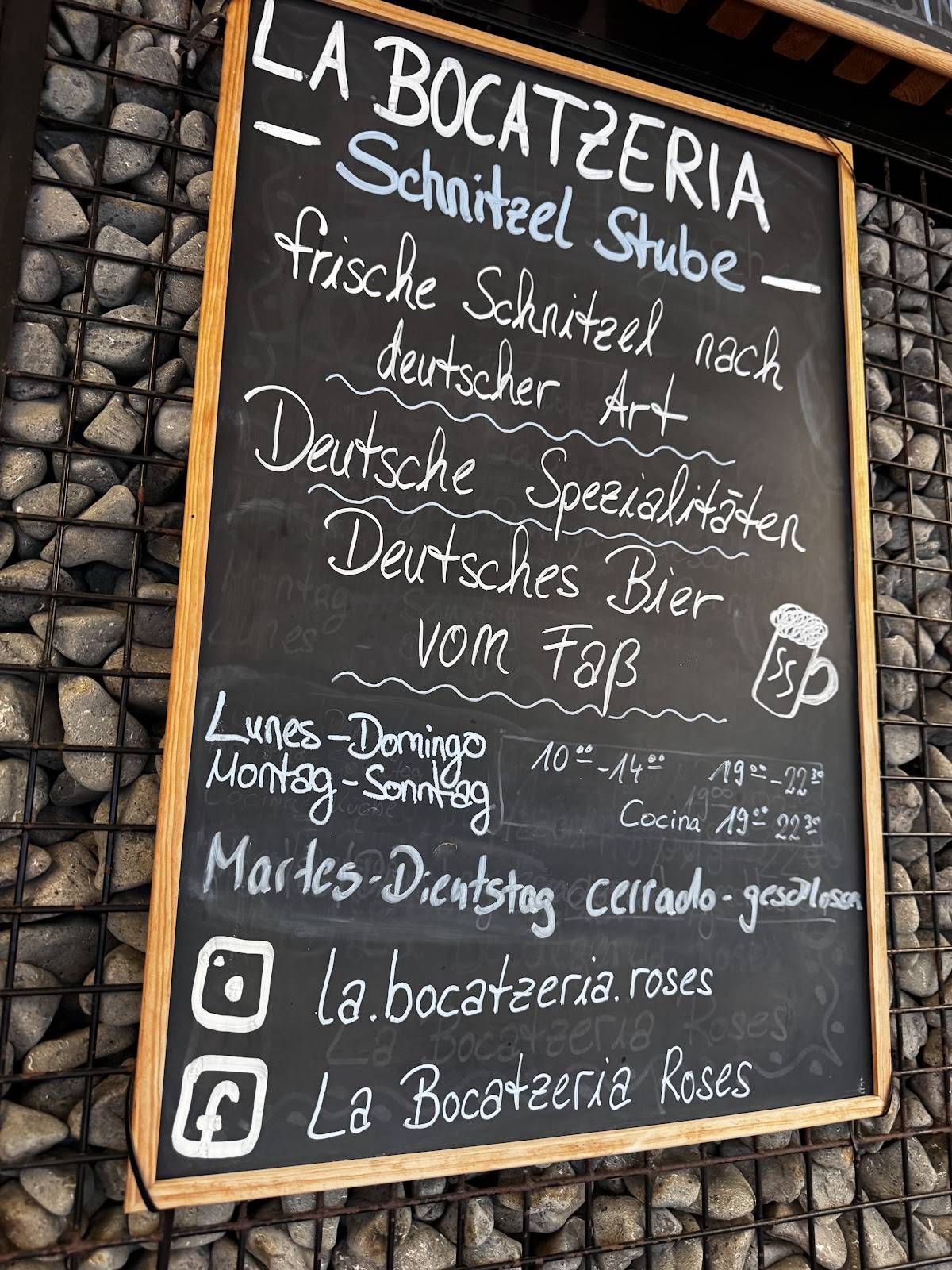 La Bocatzeria меню