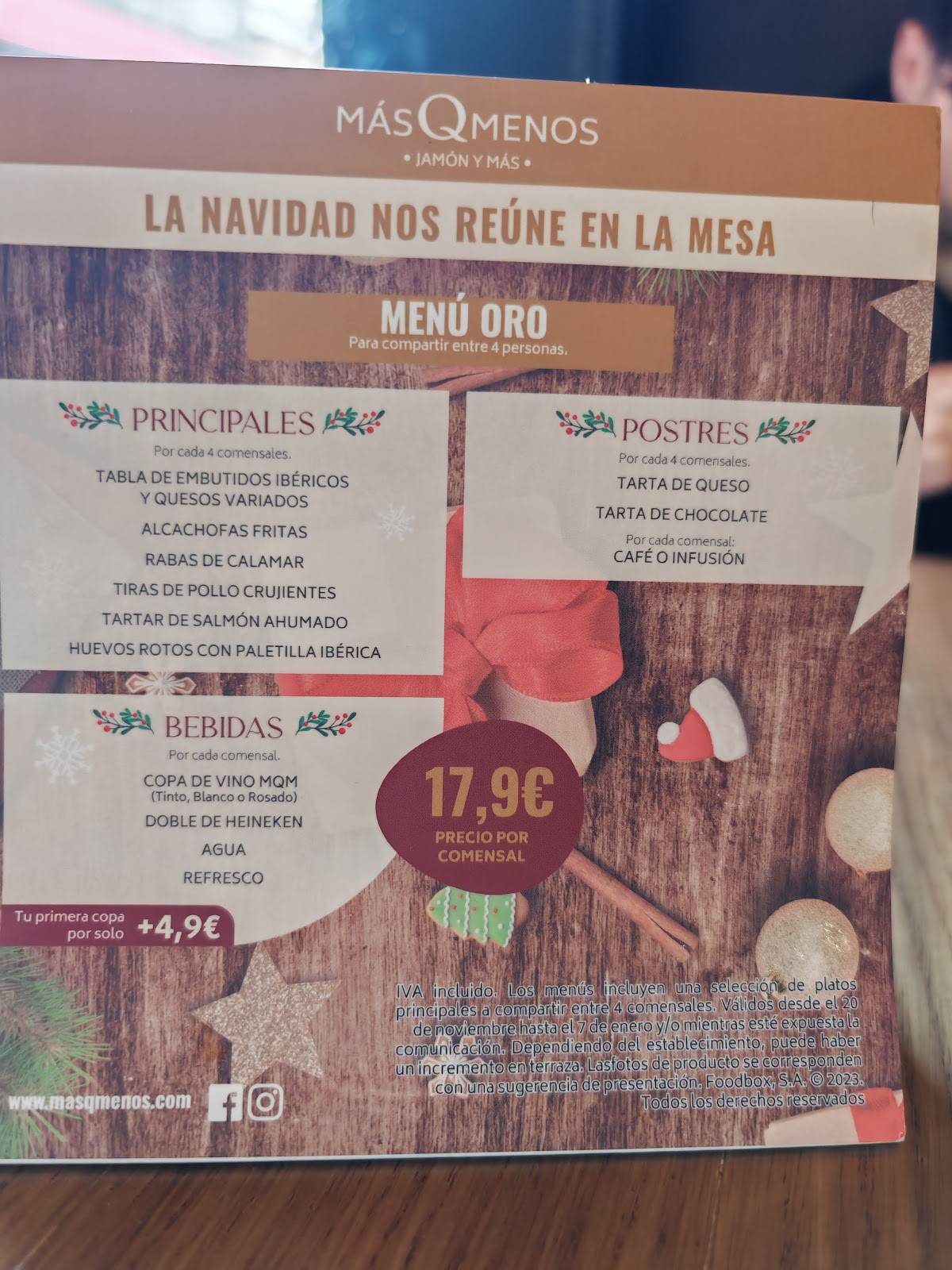 MásQMenos меню