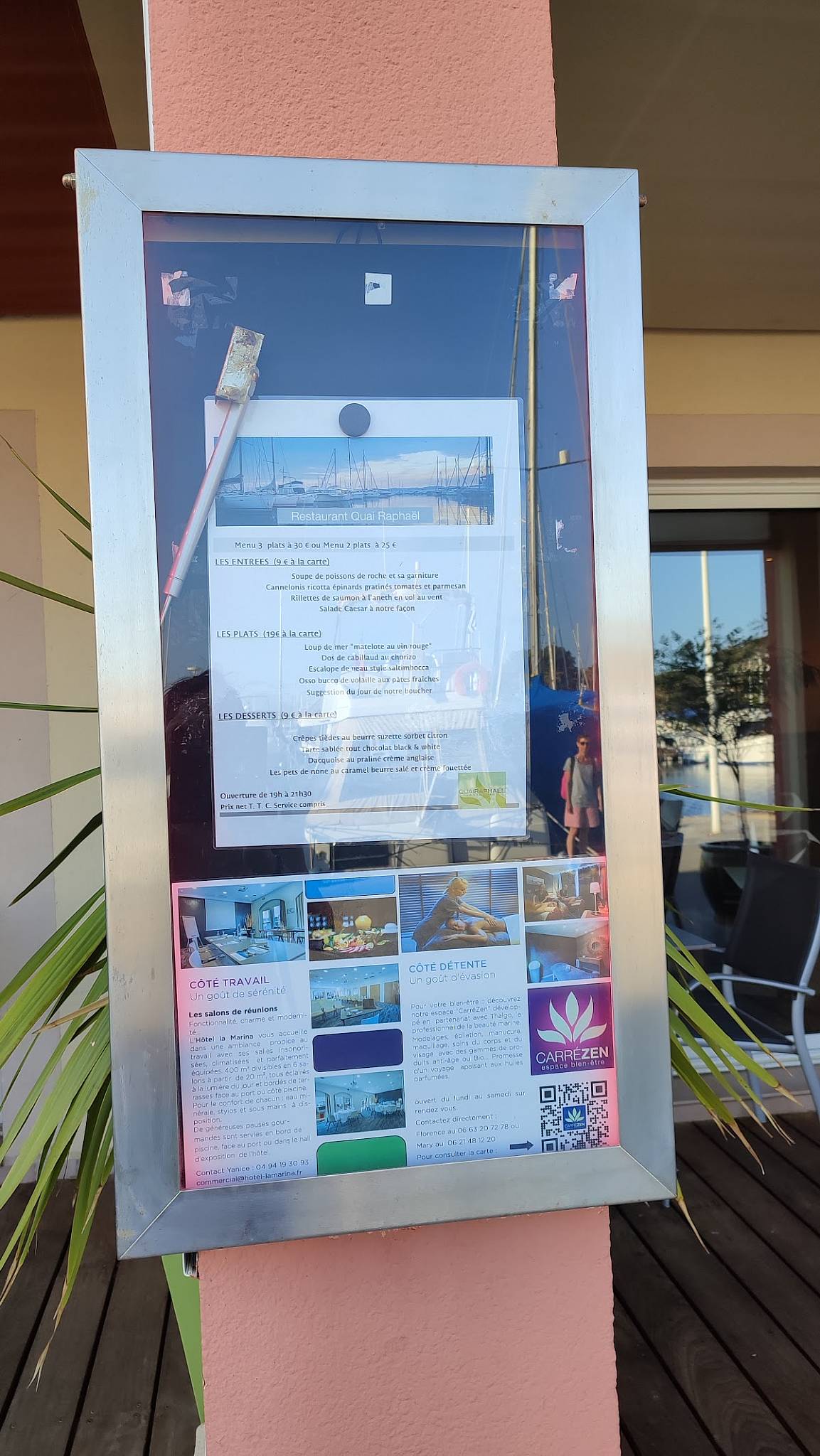 Restaurant Quai Raphaël меню