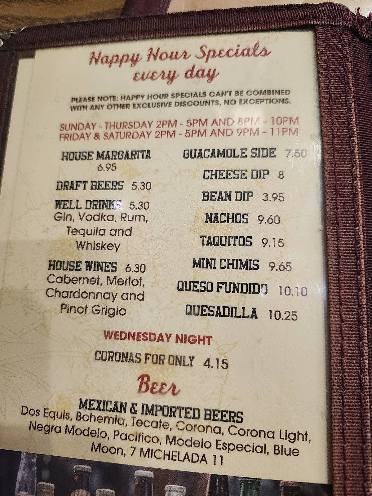 Rancho Rustico Restaurant меню