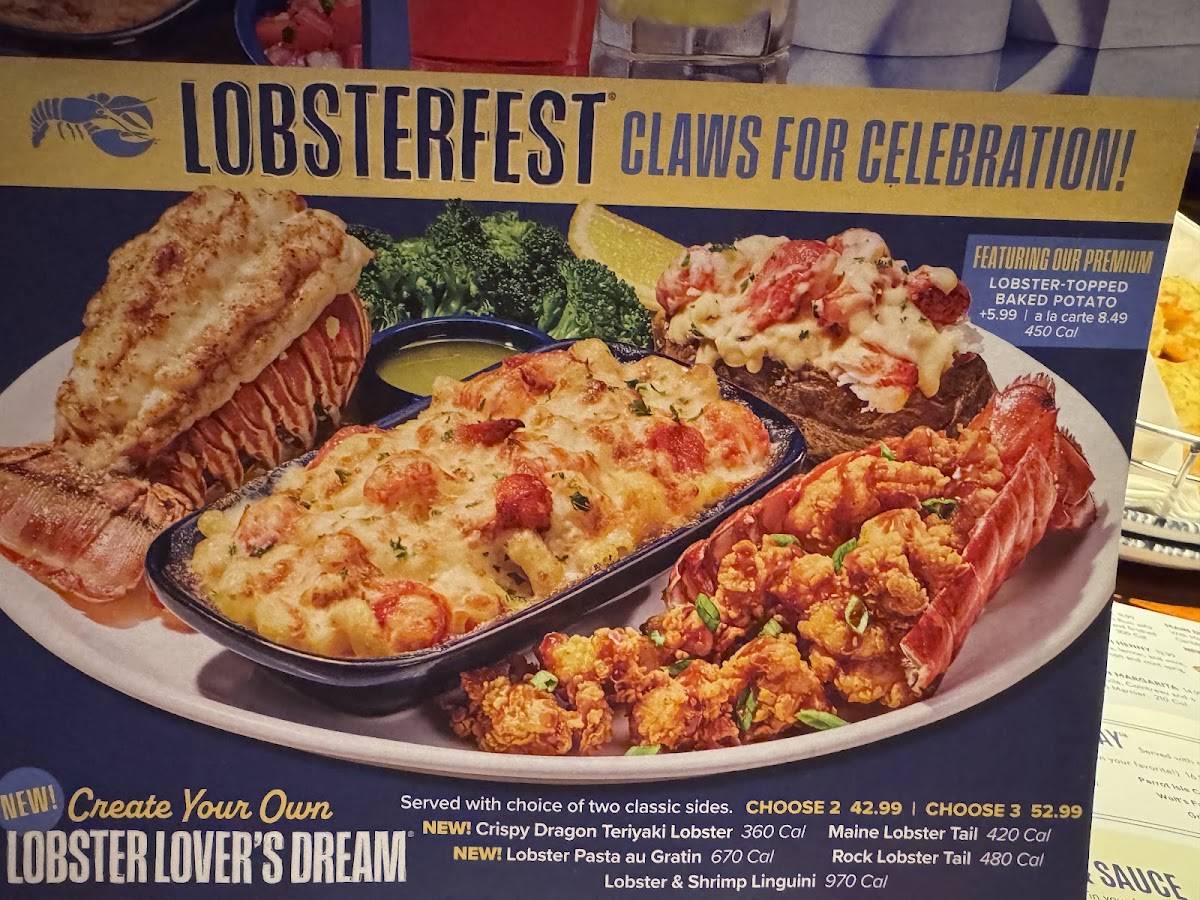 Red Lobster меню