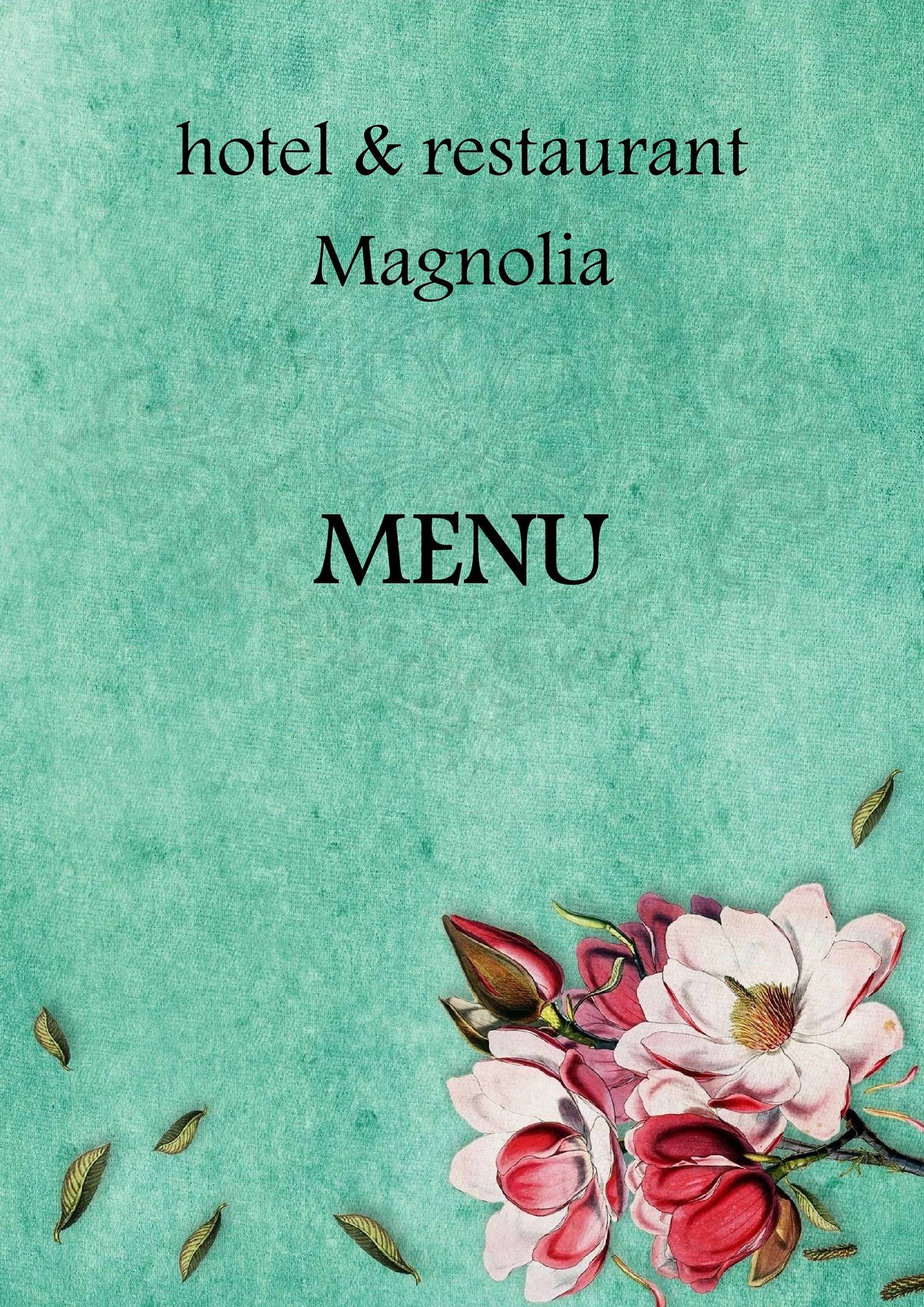 Restaurant Magnolia Roudnice nad Labem меню