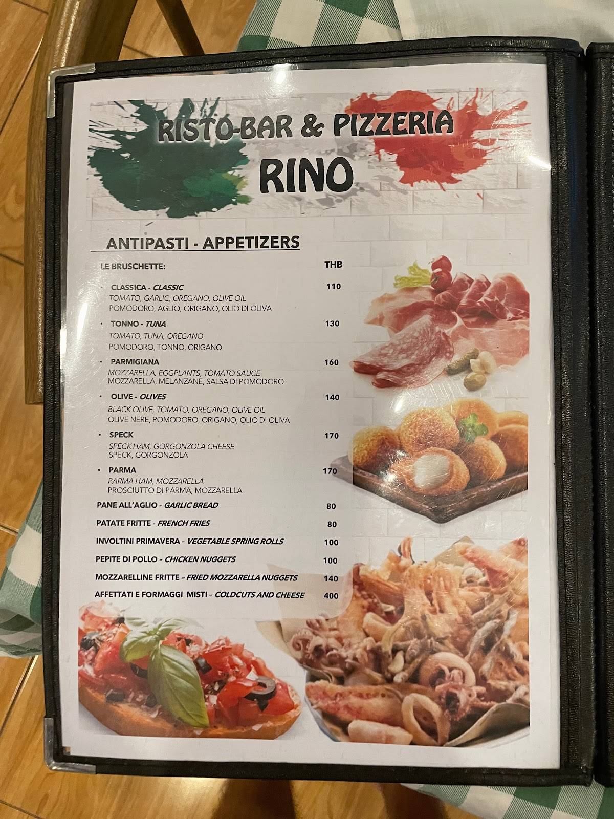 Risto Bar Rino меню